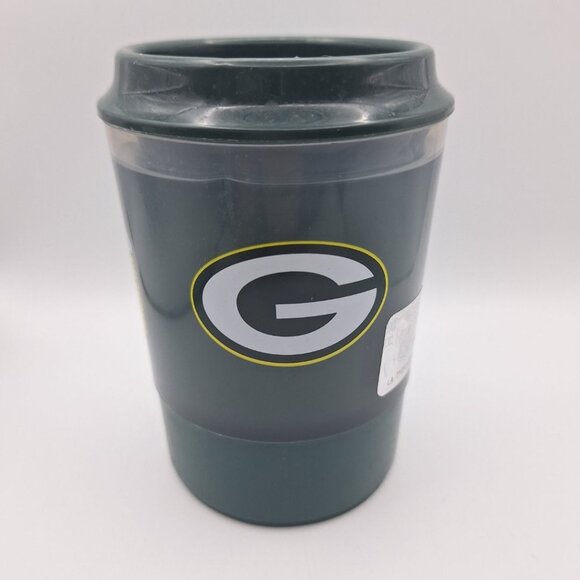Green Bay Packers Football Cup Freeze Drink Plastic Wisconsin Cheeseheads NFL - Picture 3 of 6